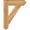 Ekena Millwork Traditional Arts and Crafts Rough Sawn Bracket w/ Offset Brace, Western Red Cedar, 8"W x 28"D x 36"H BKT0806X28X36TRA03RWR - alternate 3